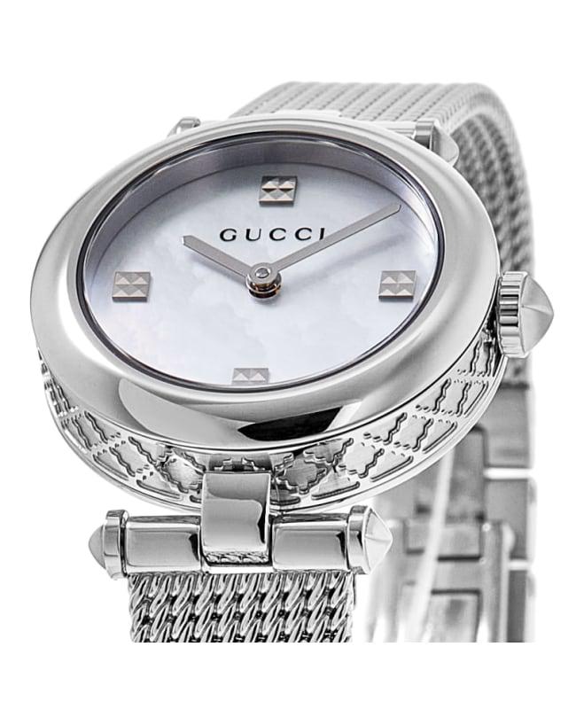Gucci Gucci Diamantissima Mother of Pearl Dial Stainless Steel Women's Watch YA141504