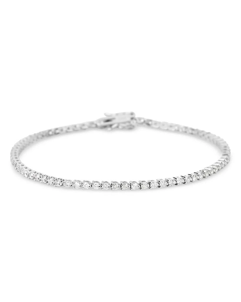 Meira T 14K White Gold Diamond Tennis Bracelet 1