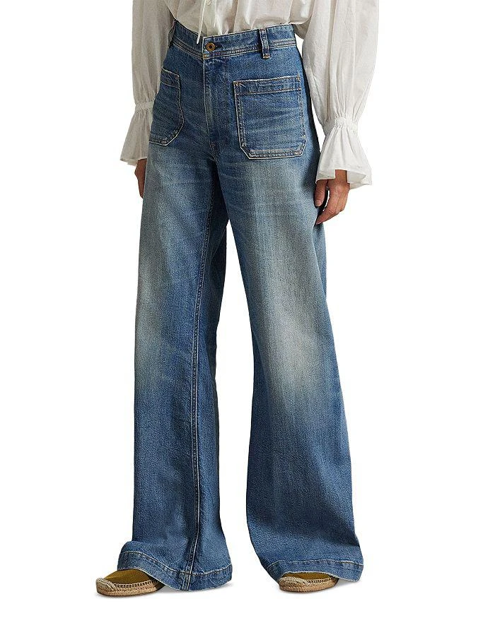 Ralph Lauren High Rise Bootcut Jeans in Arlit Wash