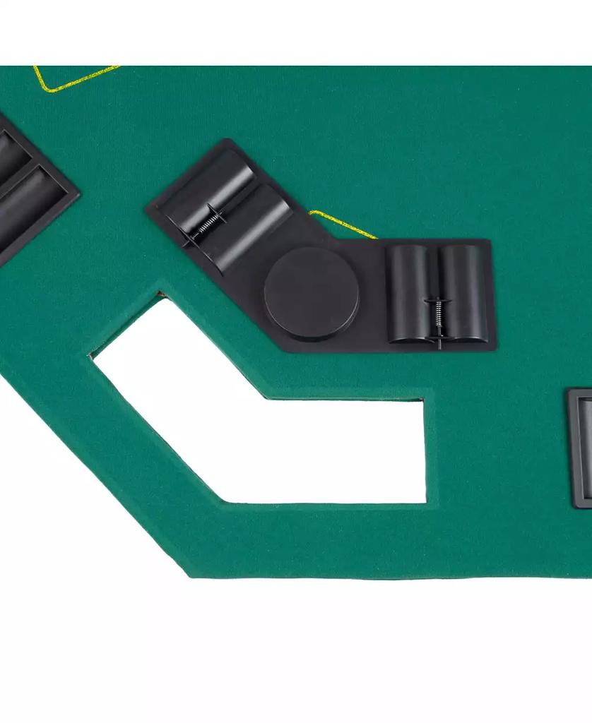 Trademark Global Trademark Poker Solid Wood 2-Fold Poker, Blackjack Tabletop