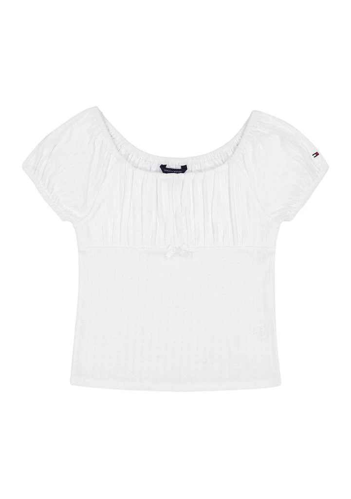 Tommy Hilfiger Girls 7-17 Puff Sleeve Cotton Top