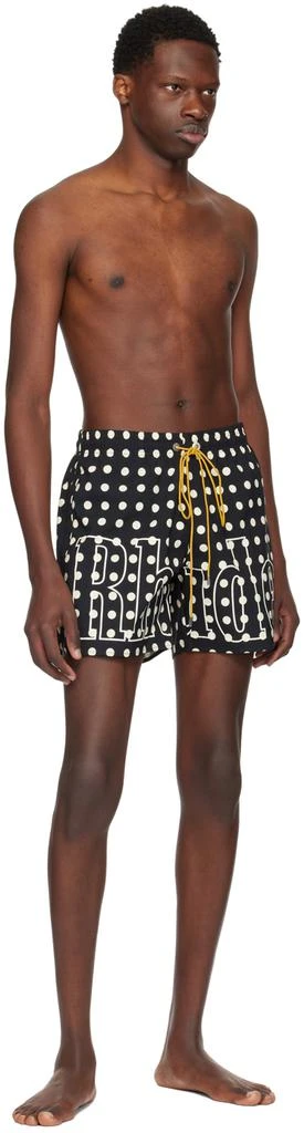 Rhude Black 
Off-White Polka Dot Swim Shorts 4
