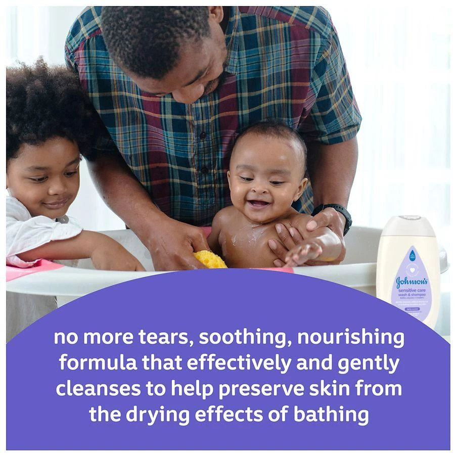 Johnson's Baby Sensitive Care Baby Body Wash & Shampoo 9