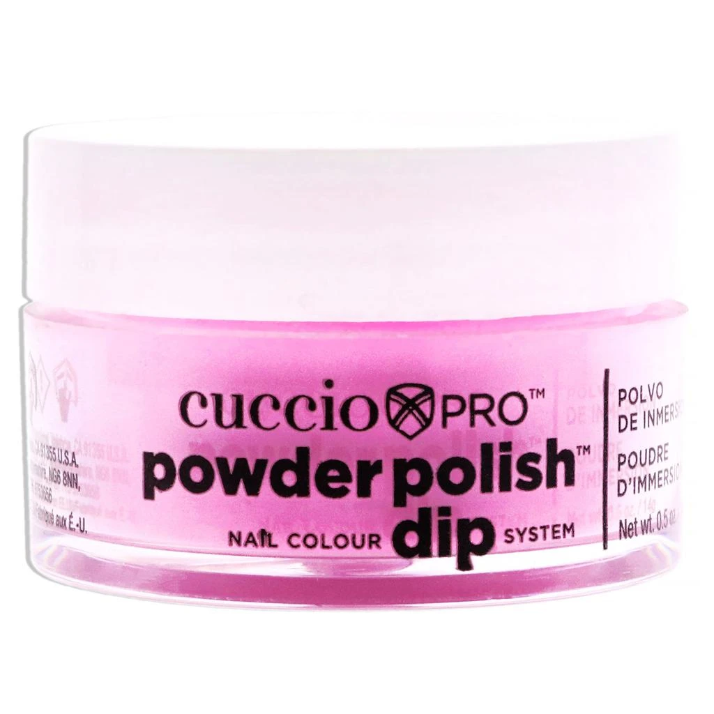 Cuccio Colour Pro Powder Polish Nail Colour Dip System - Neon Pink by for Women - 0.5 oz Nail Powder