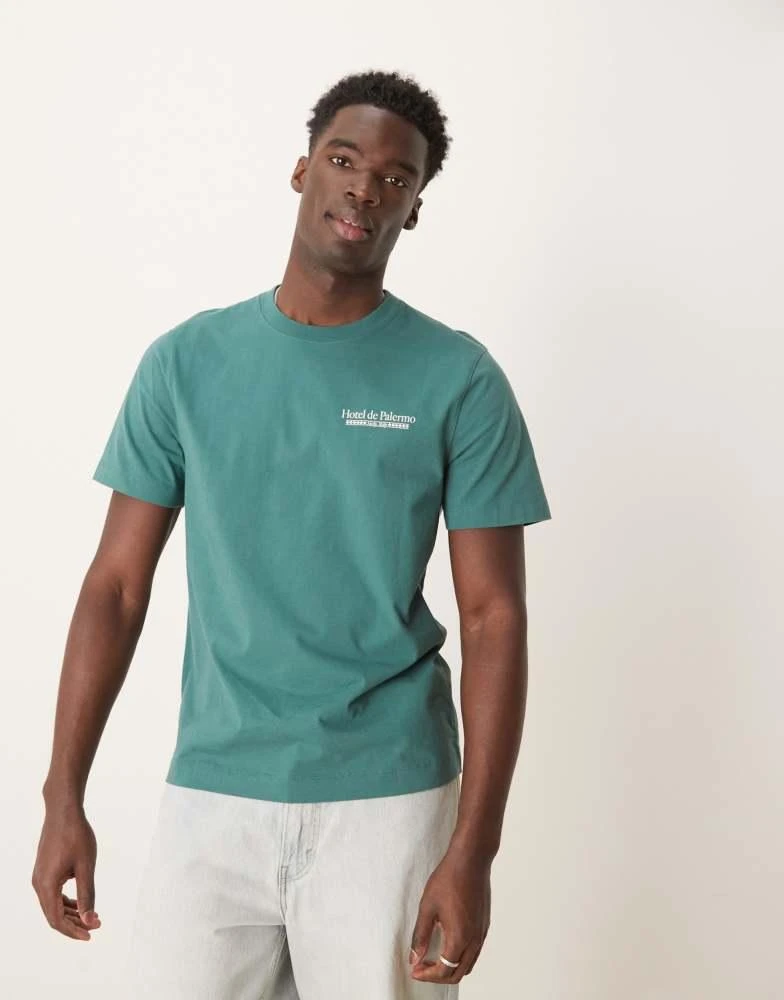 Abercrombie & Fitch Abercrombie & Fitch back print graphic t-shirt in green 2