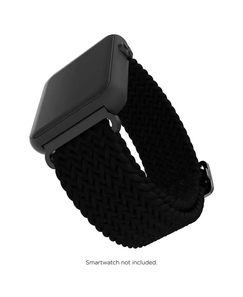 iTouch Unisex Air 4 Black Braided Loop Silicone Strap 3