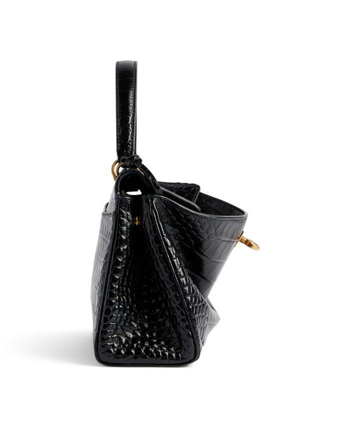 Balenciaga Rodeo Mini Handbag Crocodile Embossed