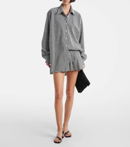 Hunza G Gingham oversized shirt 2