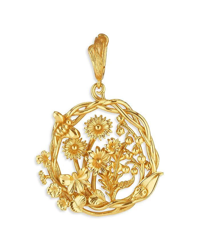 Capucine De Wulf Meadow Wildflower Pendant in 18K Gold Plated