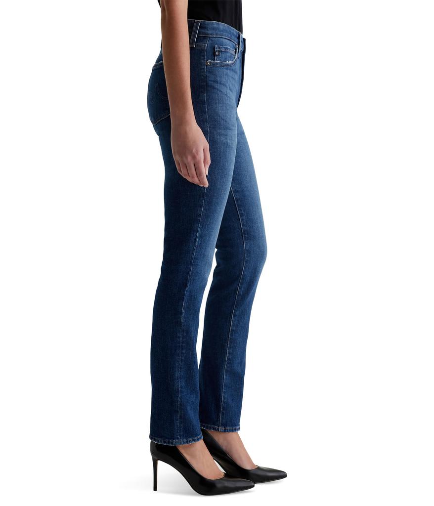 AG Jeans Mari Mid-Rise Slim Straight Jeans in Mykonos