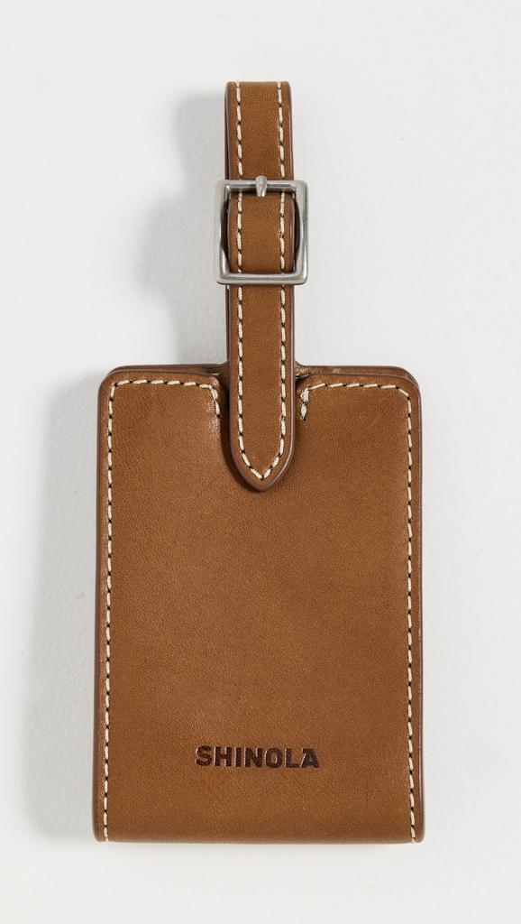 Shinola Leather Luggage ID Tag