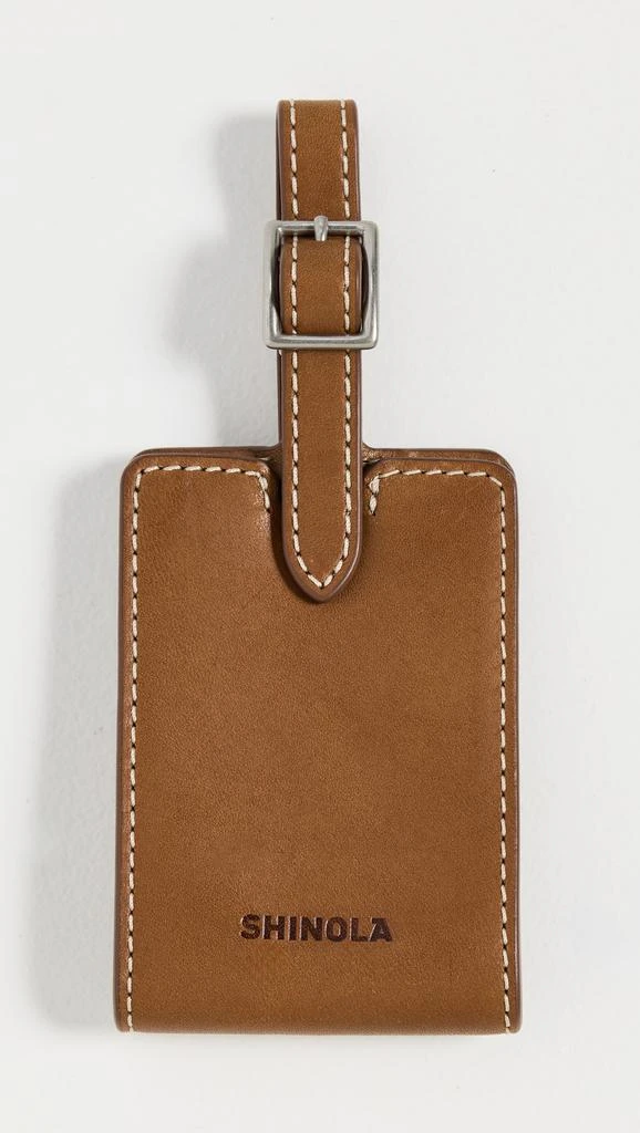 Shinola Leather Luggage ID Tag 1