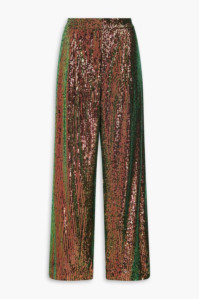 Stine Goya Jesabelle sequined mesh wide-leg pants