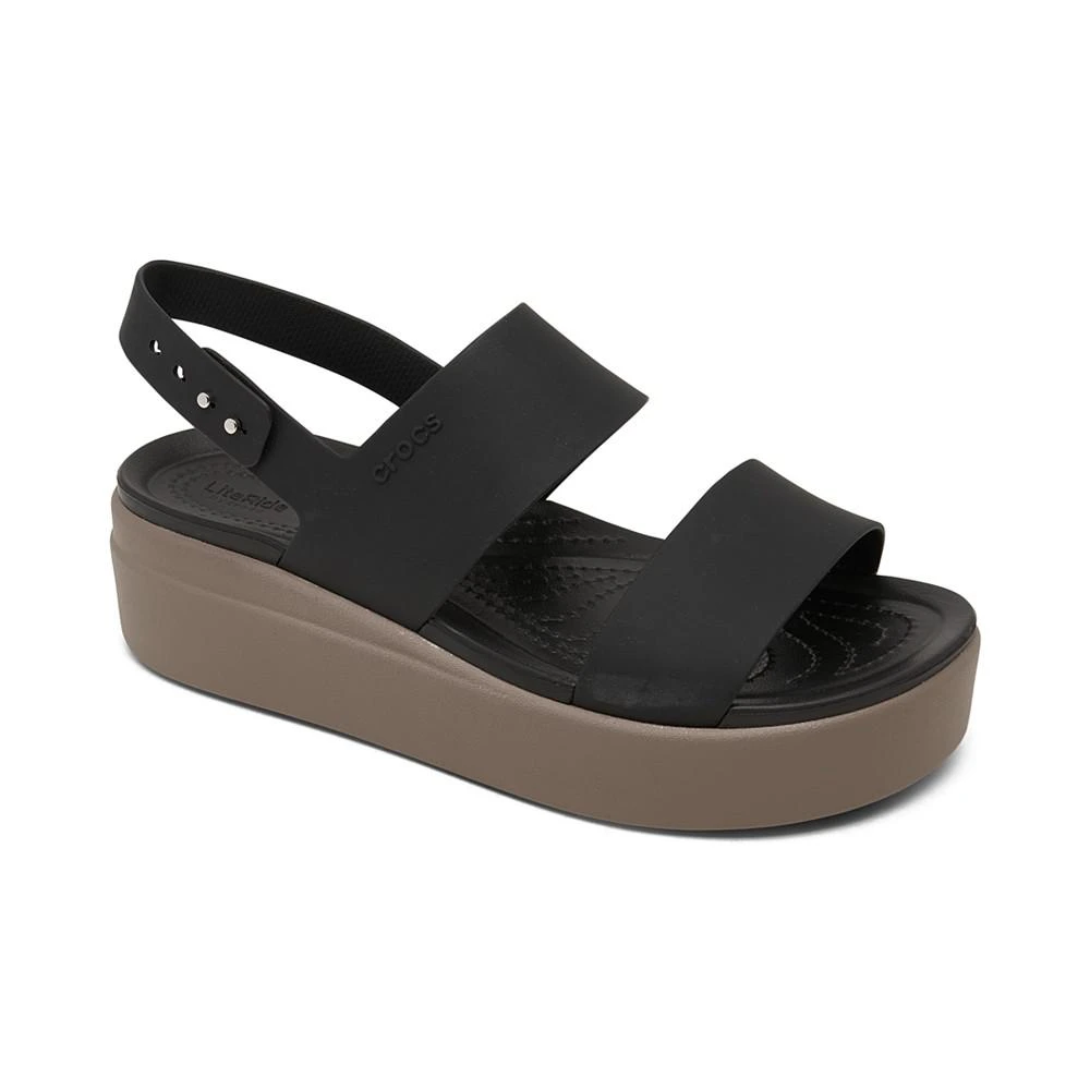 Crocs Women's Brooklyn Low Wedge Sandals from Finish Line