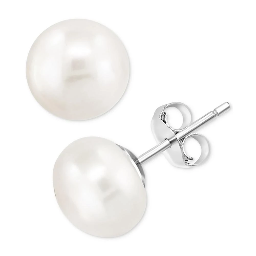 EFFY Collection EFFY® 3-Pc. Set Pink, Peach, & White Cultured Freshwater Pearl (9mm) Stud Earrings in Sterling Silver 2