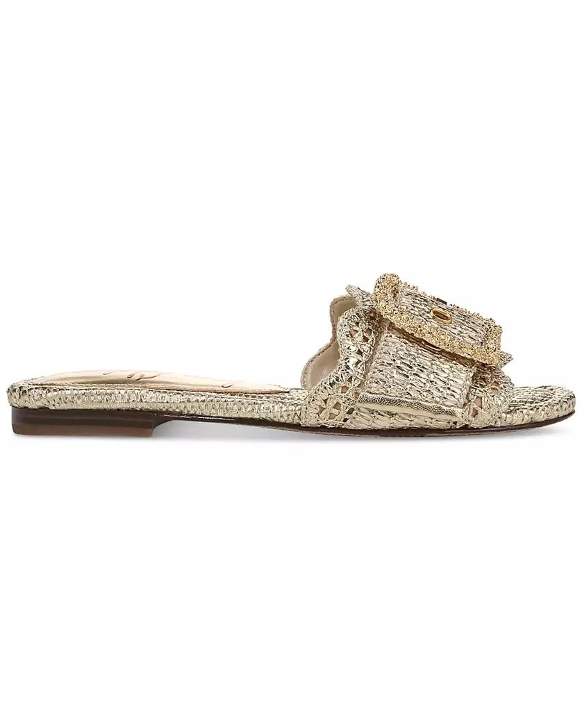 Sam Edelman Women's Bambi Raffia Buckle Slide Sandals 6