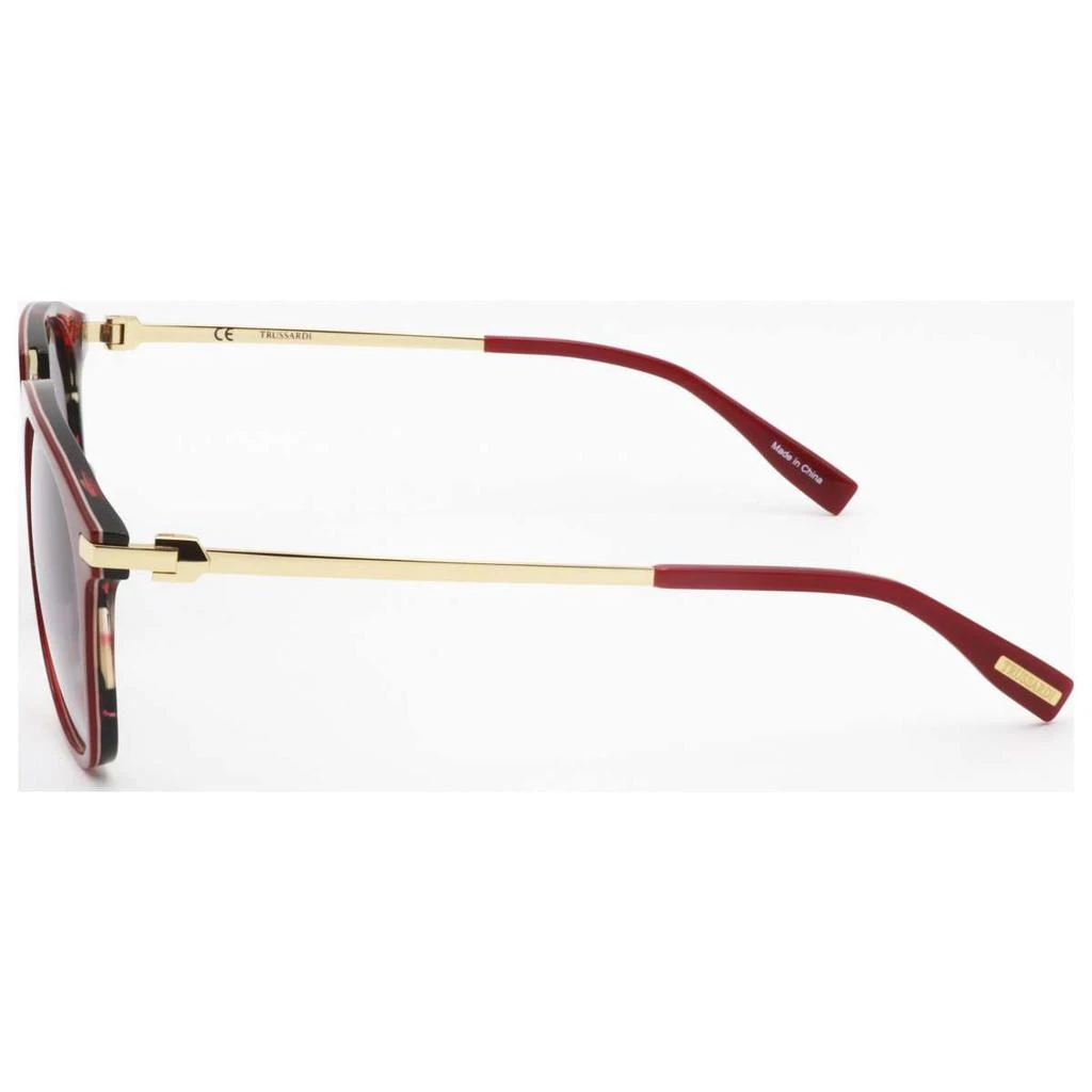 TRUSSARDI Trussardi Women's Red Rectangular Sunglasses 3