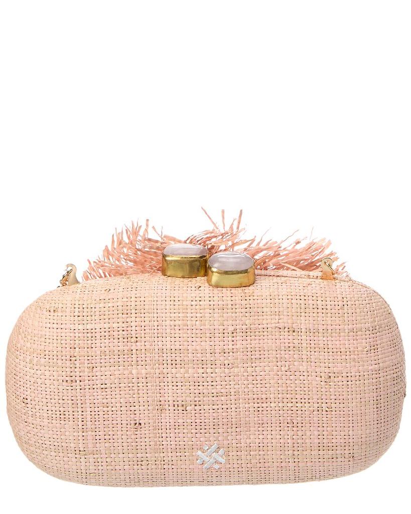 PAMELA MUNSON La Fleur Fringe Clutch