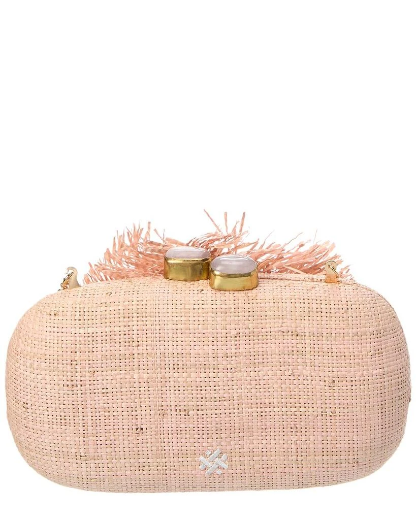 PAMELA MUNSON La Fleur Fringe Clutch 2