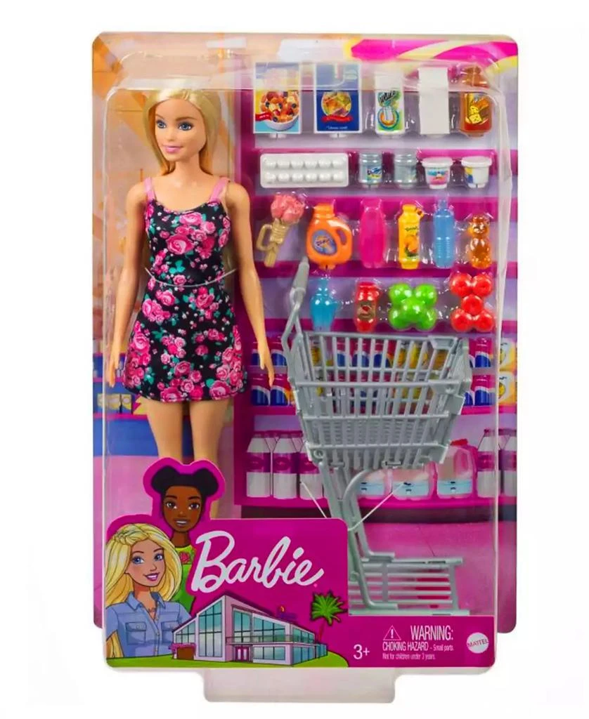 Barbie Supermarket Shopping Doll Playset with Accessories Shopping Cart 1