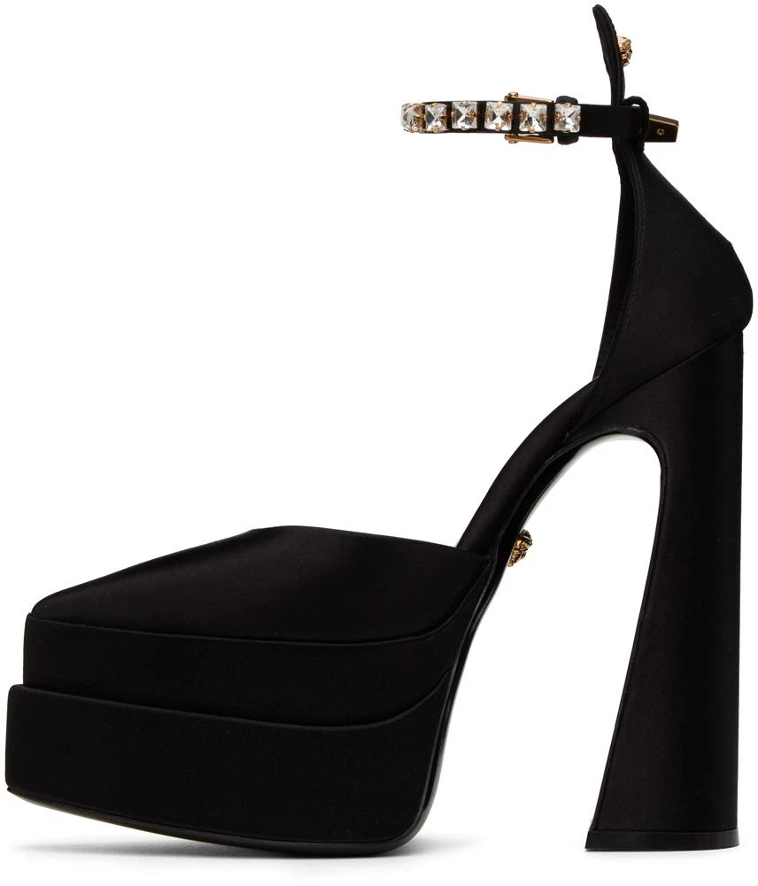 Versace Black Aevitas Platform Heels 3