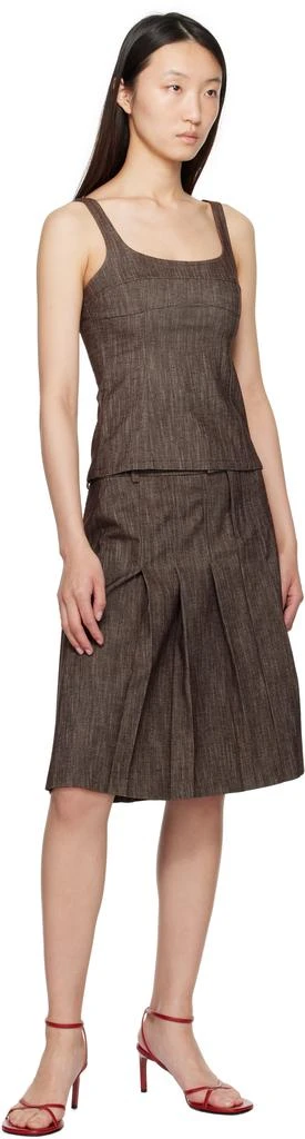 Paloma Wool Brown Lai Midi Skirt 4