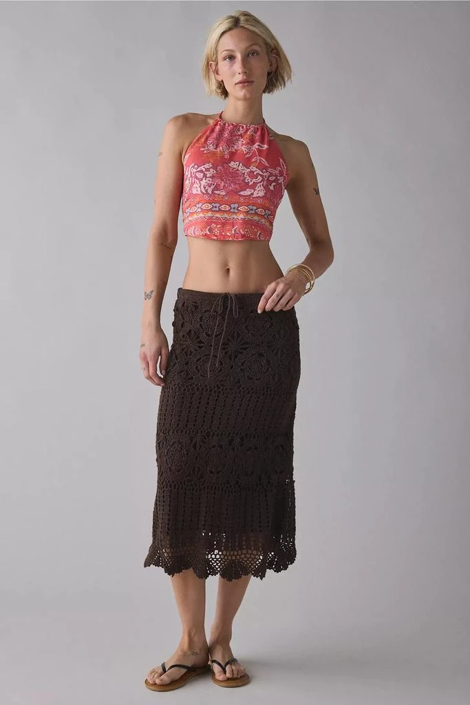 BDG BDG Marcy Halter Tie-Back Crop Top 
Mini Skirt Set 3