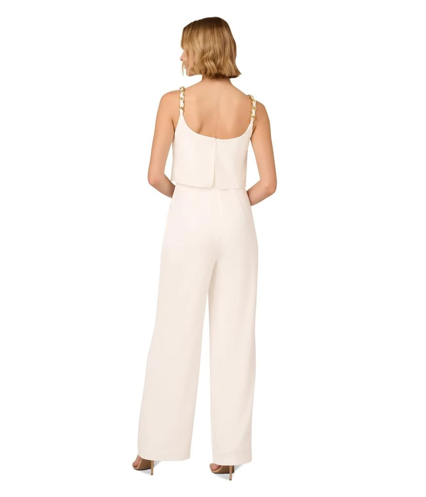 Adrianna Papell Crepe Chain Strap Jumpsuit 2