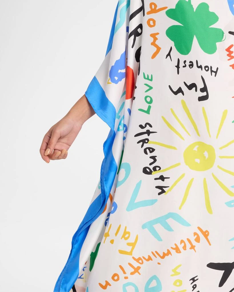 Rianna + Nina Kakanias Typography Silk Kimono 5