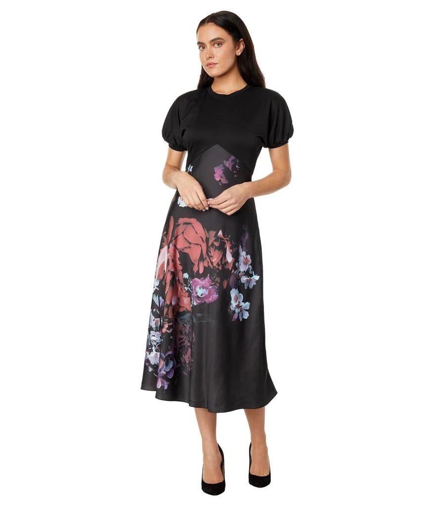 Ted Baker London Drewee Ponte Bodice Dress with Satin Skirt 1