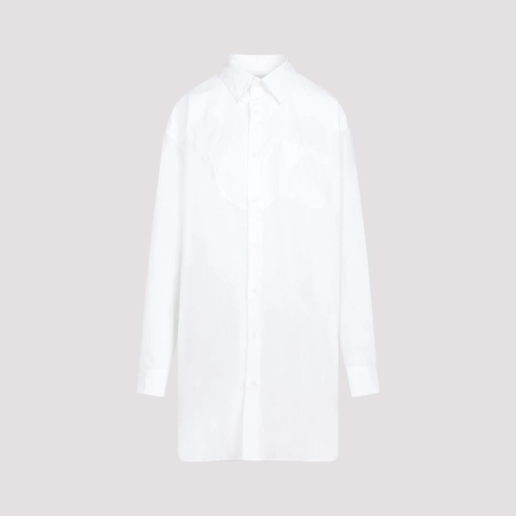 MAISON MARGIELA WHITE POPLIN SHIRT MINI DRESS 2