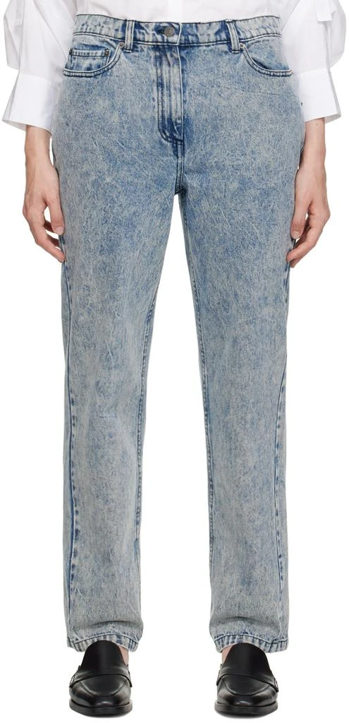 3.1 Phillip Lim Blue Overdyed Jeans 1