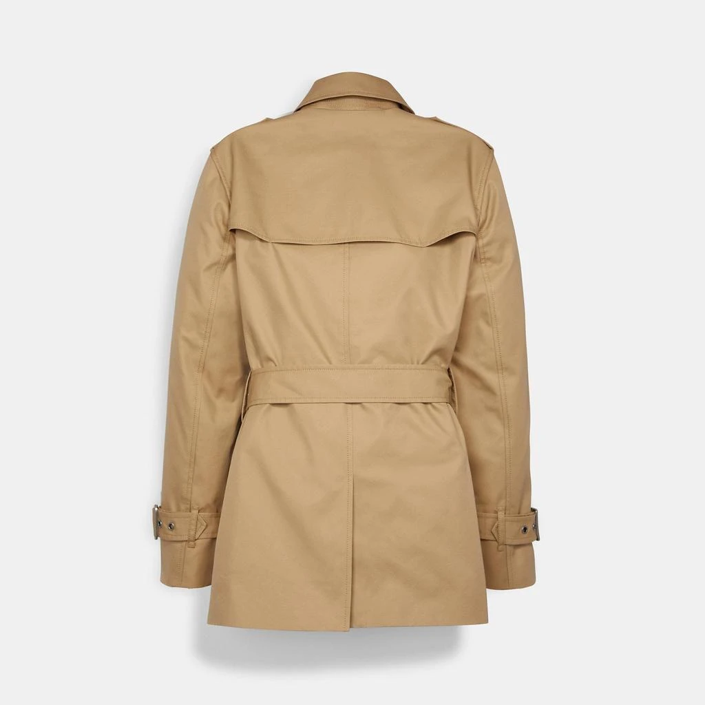 Coach Coach Outlet Signature Lapel Short Trench 1