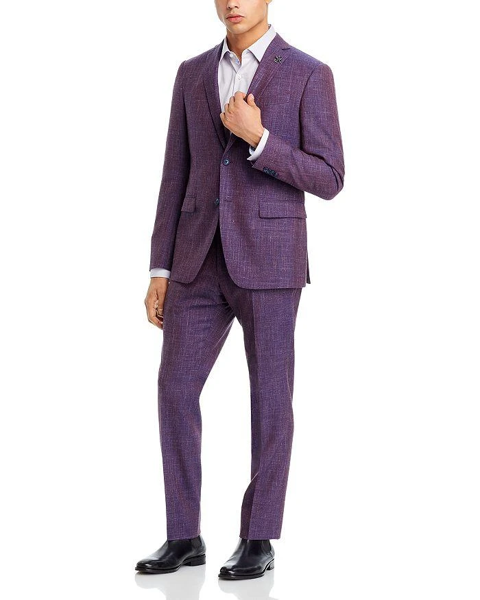 John Varvatos Tonal Wool & Linen Melange Slim Fit Suit Jacket 2