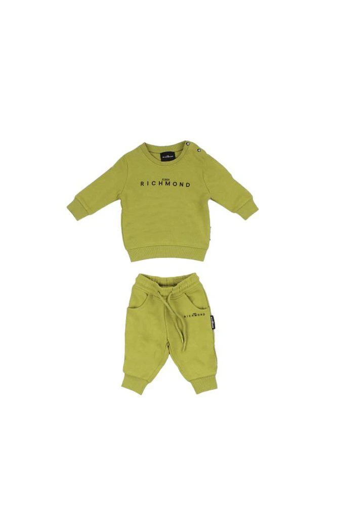 John Richmond Junior John Richmond Junior Logo Printed Sweatpants Set