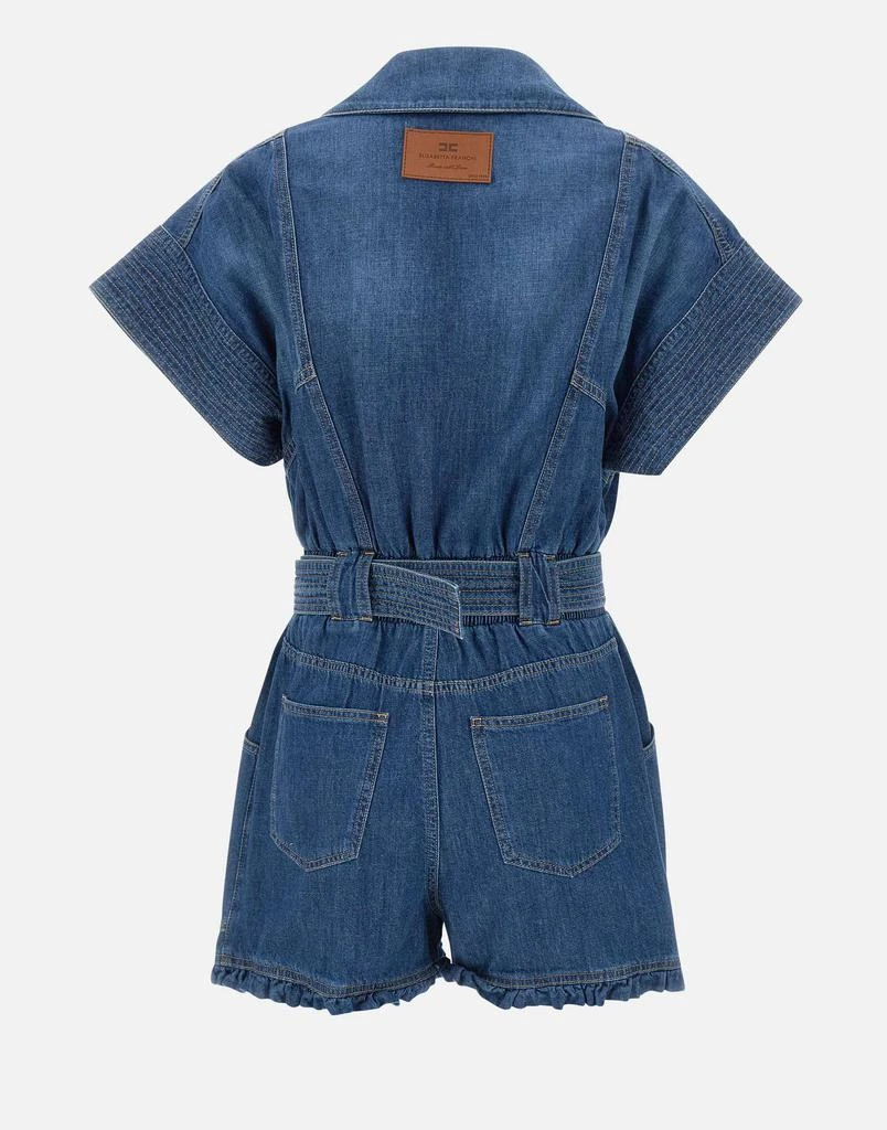 ELISABETTA FRANCHI Cotton denim jumpsuit 3