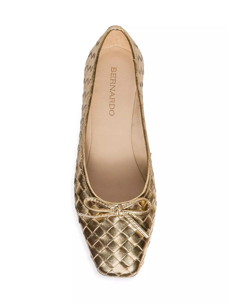 Bernardo Gwynn Woven Leather Ballet Flats 3