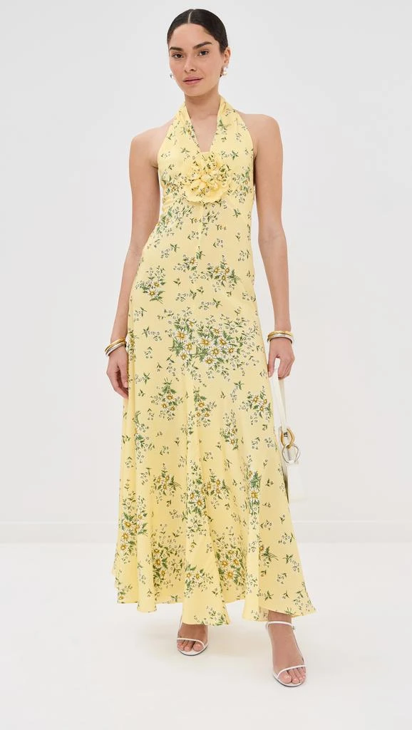 Rodarte Daisy Silk Halter Dress 6