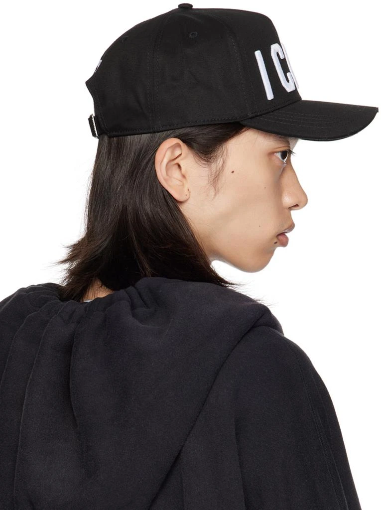 DSQUARED2 Black Be Icon Baseball Cap 3