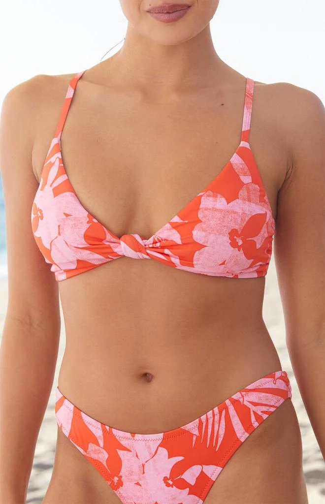Poolside Paradiso Moorea Knotted Triangle Bikini Top 2