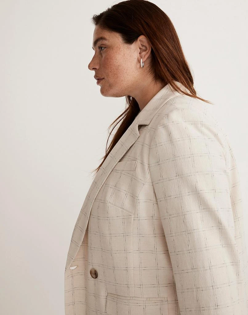 Madewell The Plus Caldwell Double-Breasted Blazer in Ghent Plaid 2