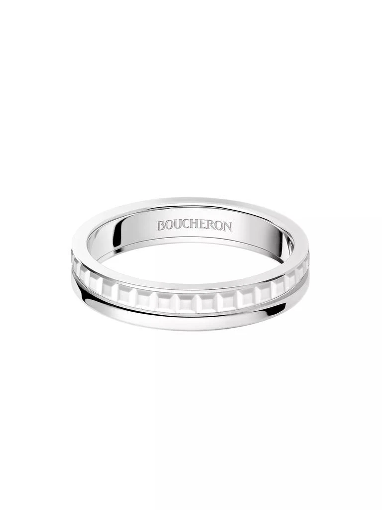 Boucheron Quatre Double White Edition 18K White Gold & PVD Wedding Band 3