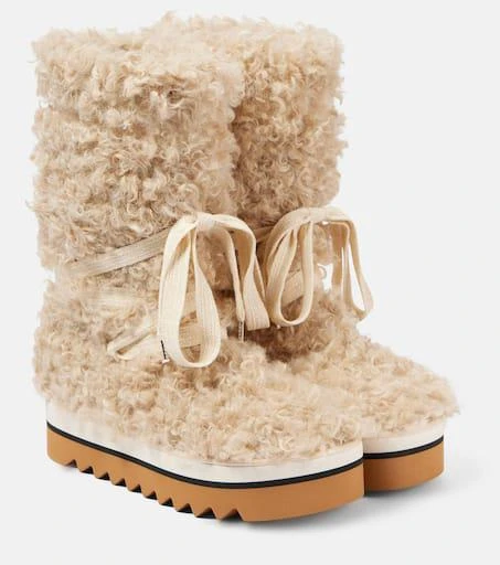 Stella McCartney Elyse faux fur snow boots 1