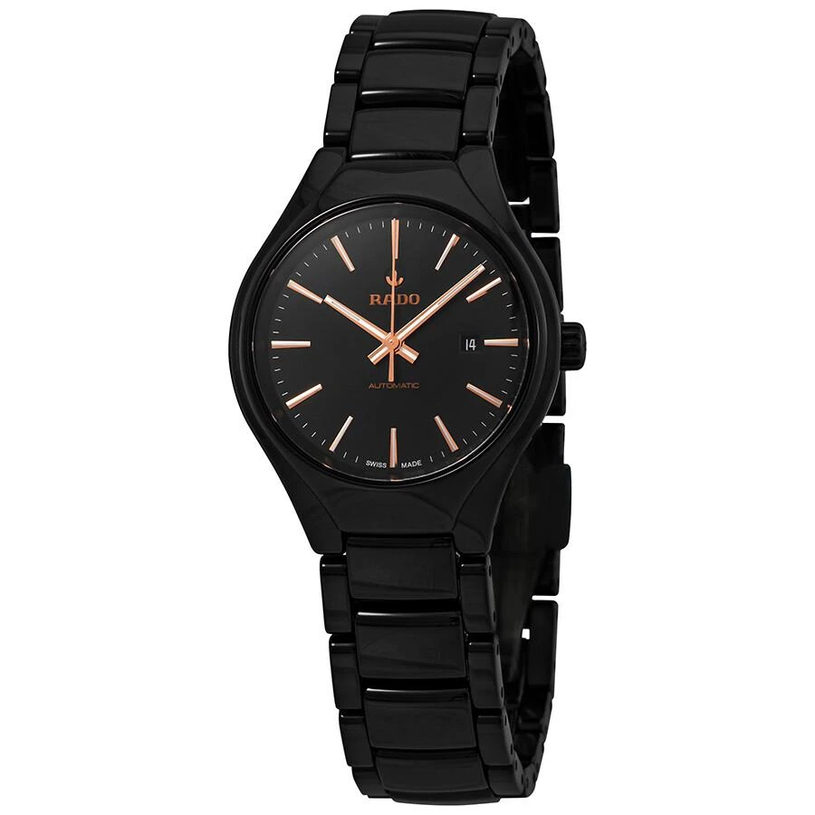 Rado True Automatic Black Dial Ladies Watch R27242162 1