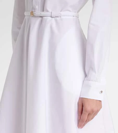 gucci cotton poplin midi dress Gucci Horsebit cotton poplin midi dress Gucci