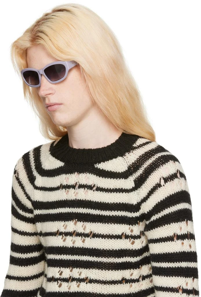 Purple Linda Farrow Edition Goggle Sunglasses – On Sale Now  display picture 2