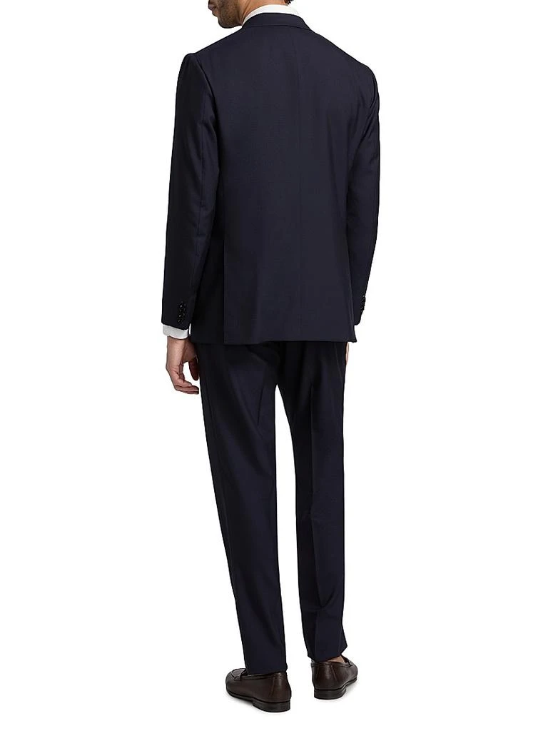 Sartorio Napoli Solid Wool Single-Breasted Suit 5