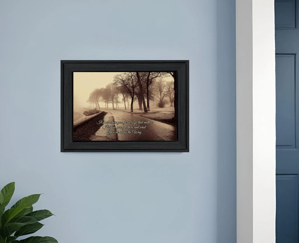 Hivvago What Really Matters Black Framed Print Wall Art