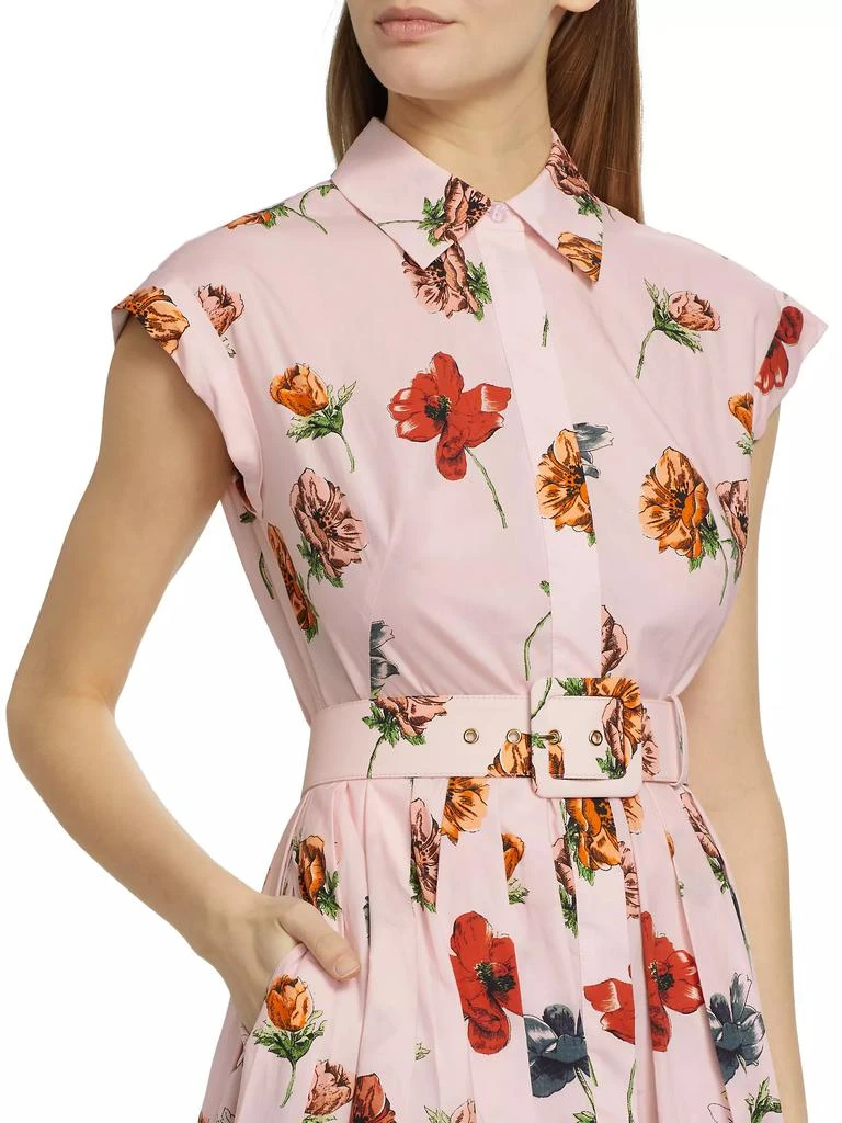 Cara Cara Floral Cotton Poplin Shirtdress 6