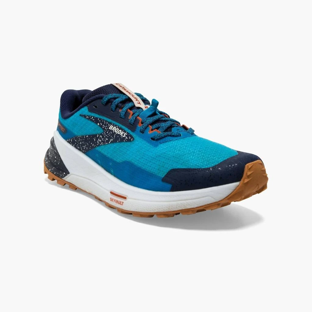 Brooks Men's Catamount 2 Trail Running Shoes In Peacoat/atomic Blue/rooibos 2